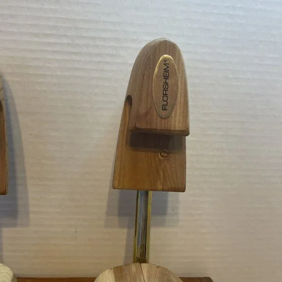 Vintage BUNDLE OF 3 Florsheim & Wooden Shoe Tree Mold 3 Pair Size 7 And … - Picture 3 of 9
